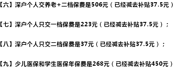 非深户2018年在深圳交社保一共多少费用