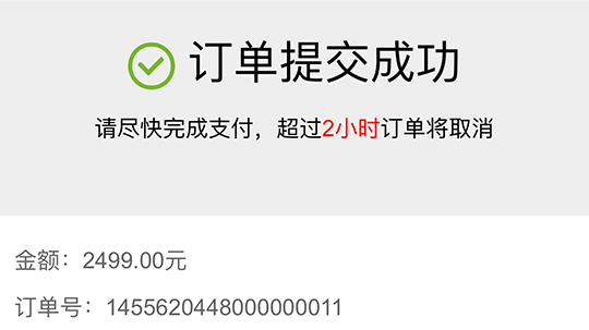 购买成功截图
